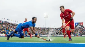 Cash out optie bij hockey weddenschappen uitleg - smartphone scherm met een groene cash out knop tijdens een live hockeywedstrijd