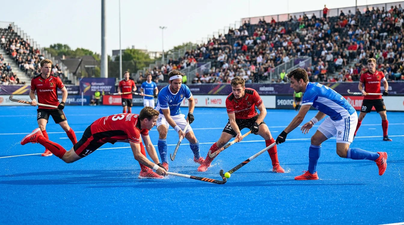 Overzicht van alle soorten hockey weddenschappen - collage van verschillende wedmarkten zoals winnaar, topscorer, en corner bets