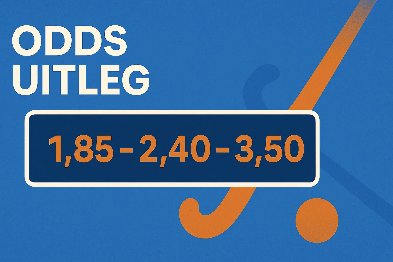 Uitleg over hockey odds en wedkansen - close-up van een bookmaker website met verschillende quoteringen voor hockeywedstrijden