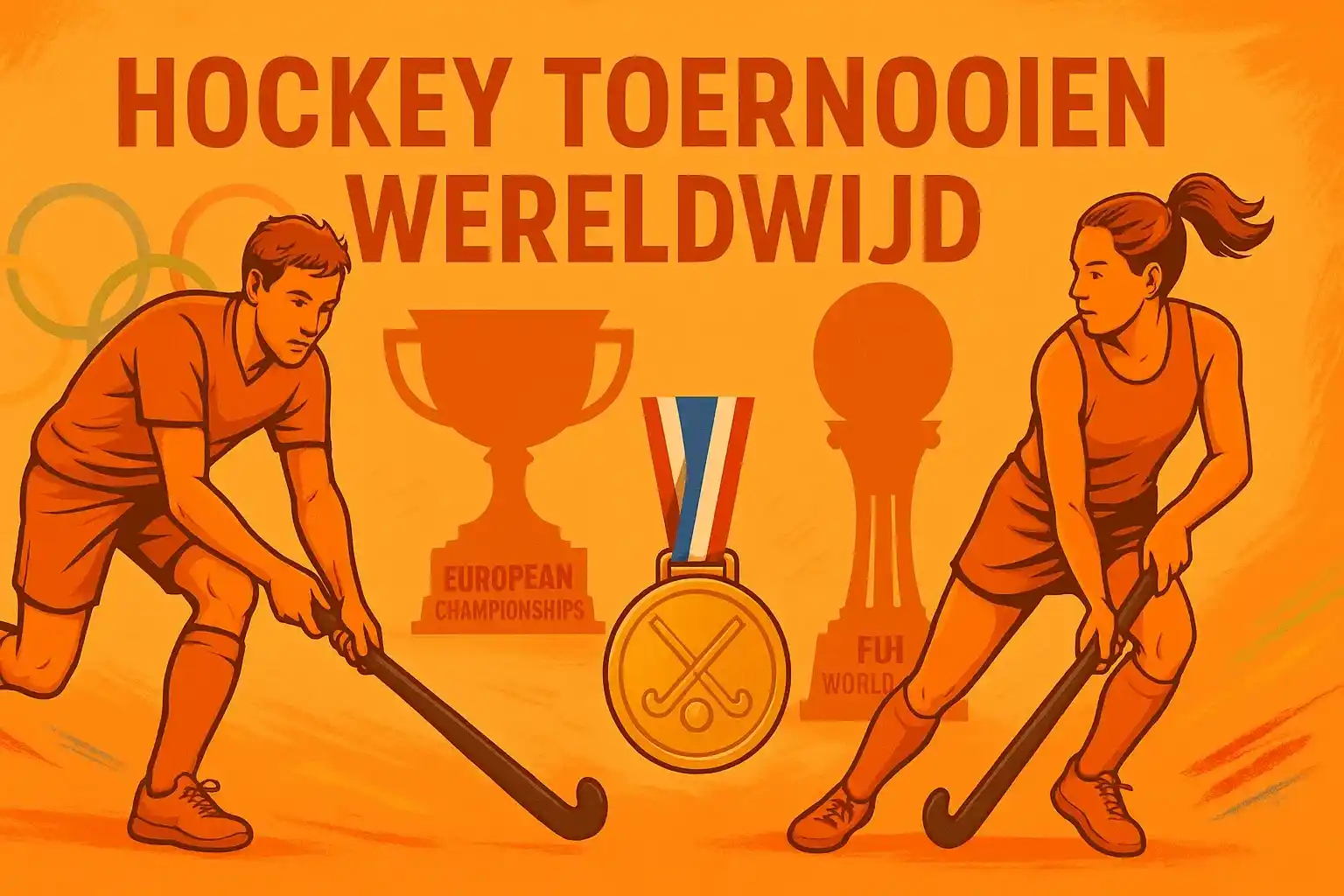 Grote hockey toernooien: Olympische Spelen, Wereldkampioenschap en Europees Kampioenschap met Nederlandse successen