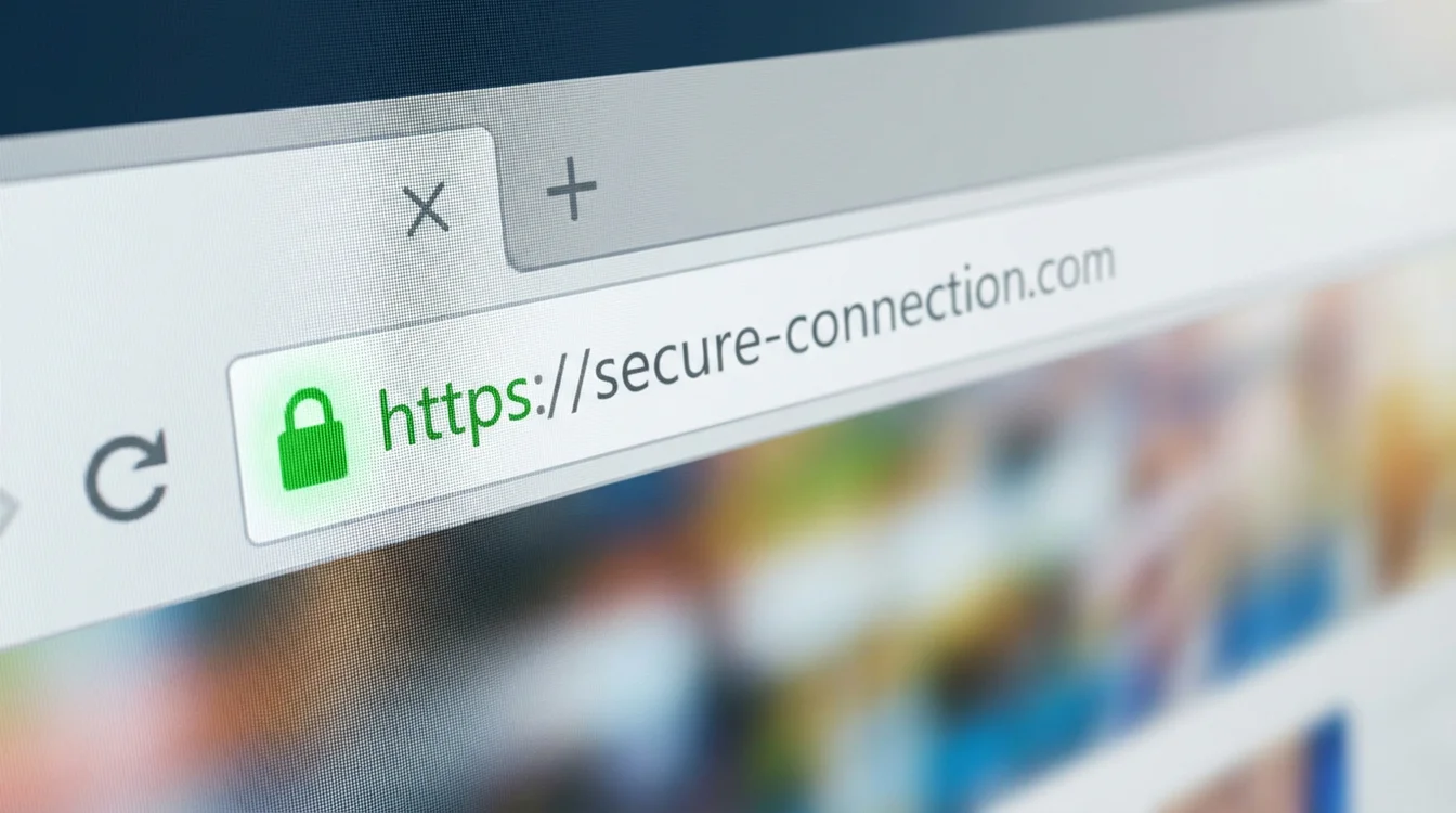 Beveiligd slot icoon op een computerscherm met veilige verbinding